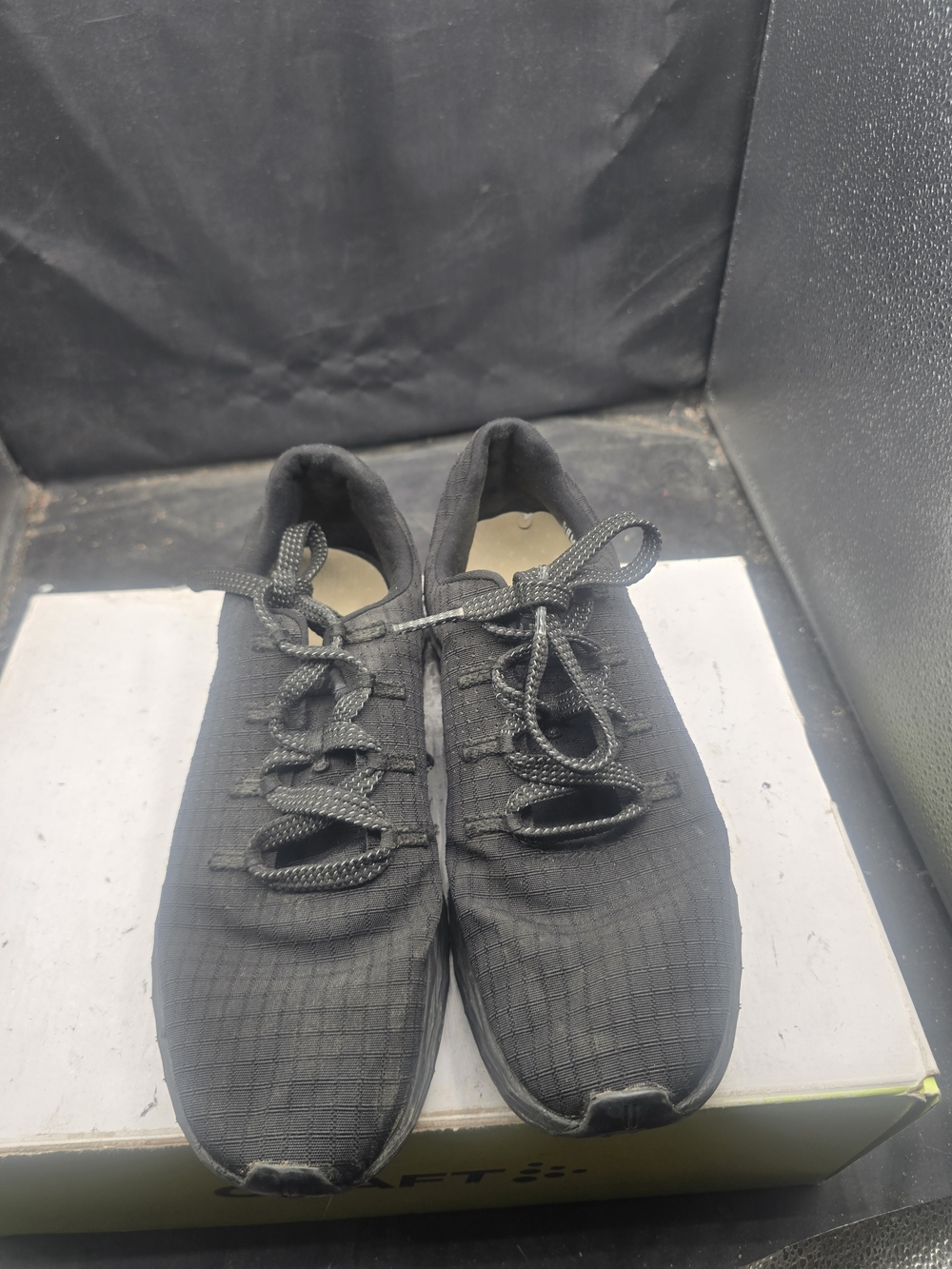 NOBULL Black Athletic Knit Lace-Up Training Shoes